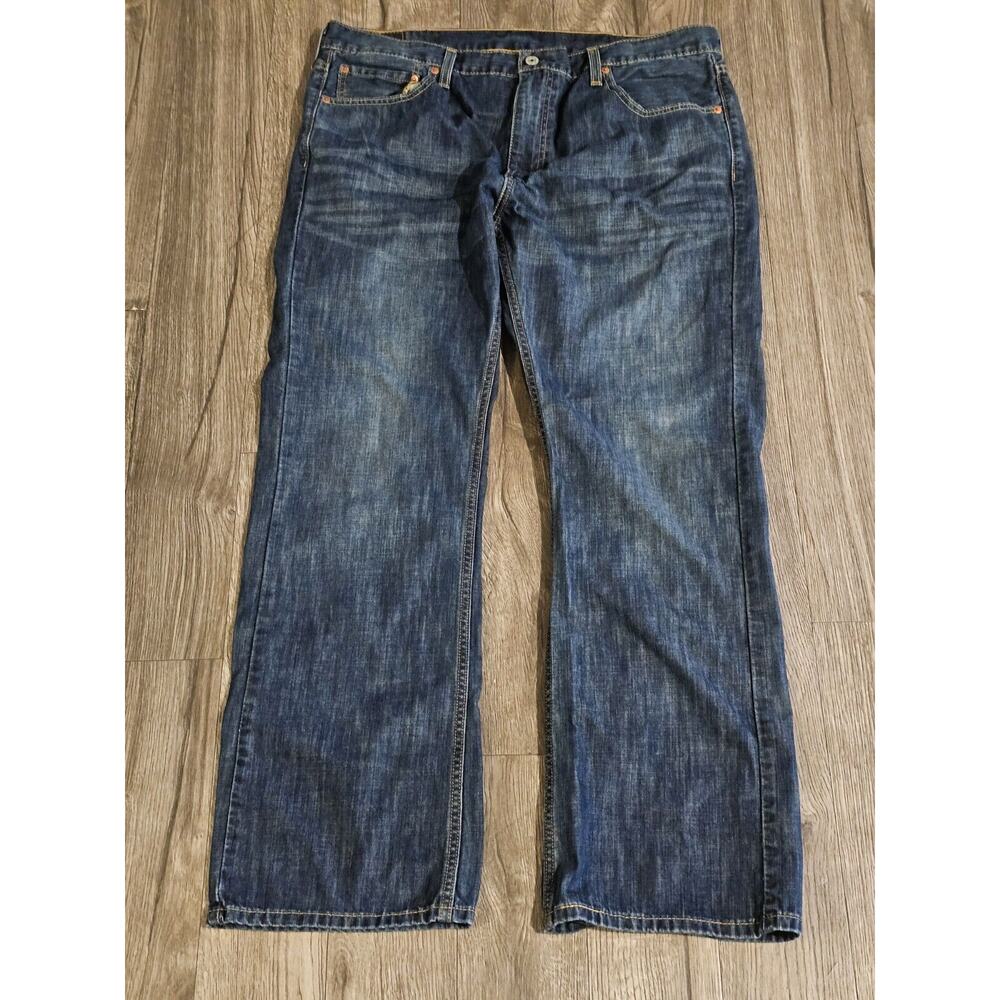 Levis Jeans Mens 38x30 Blue 527 Bootcut American Preppy Dark Wash Denim